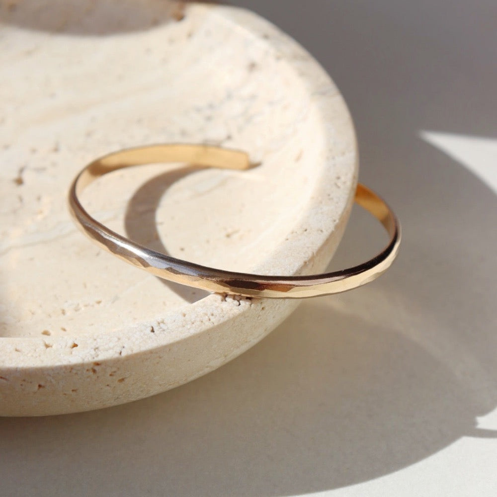 Hammered Cuff - Token Jewelry