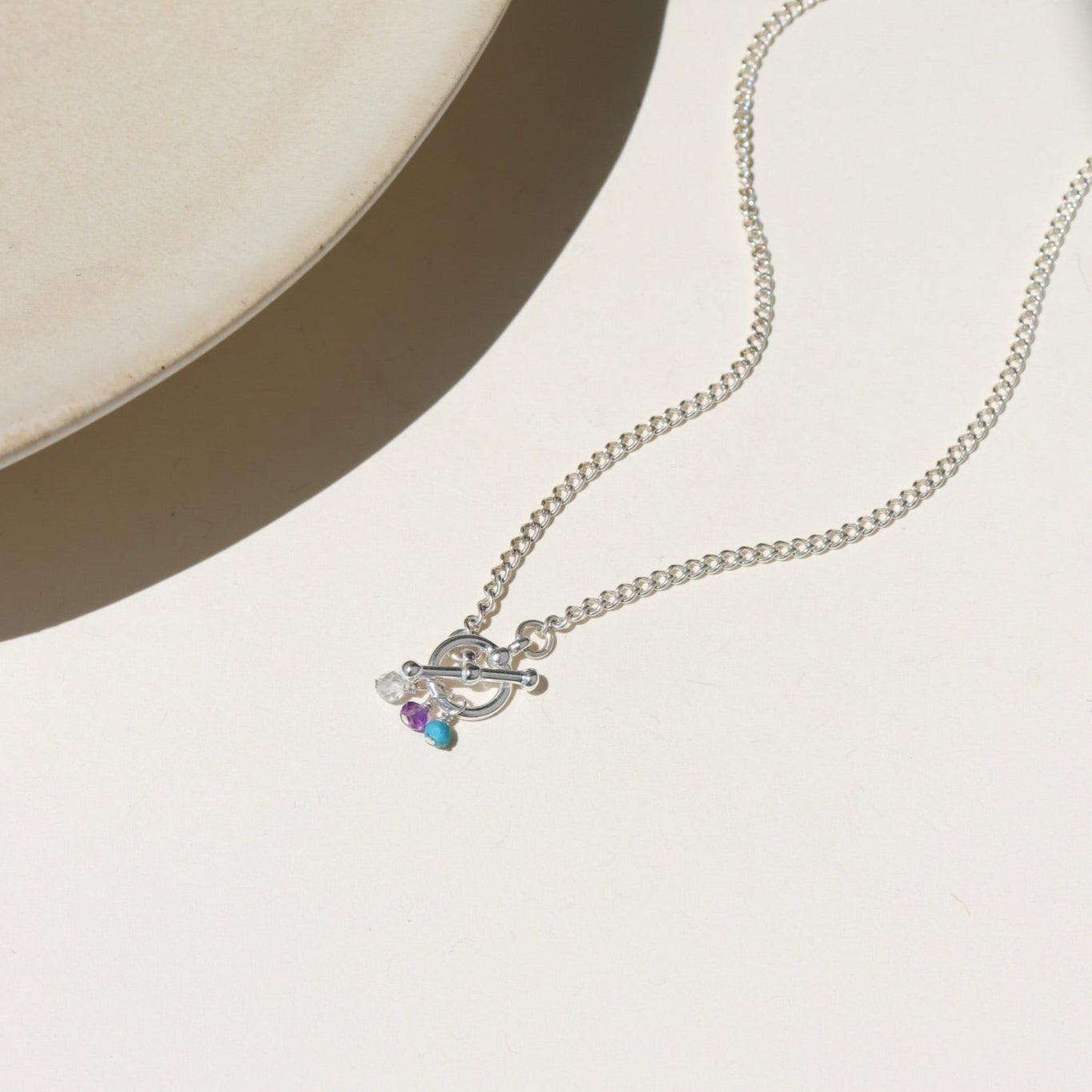 Birthstone Toggle Necklace
