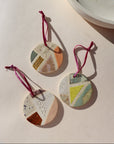 Abstract Round Ornament by Curious Clay