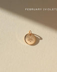 14k gold fill Birth Flower Necklace. Handmade in Eau Claire Wisconsin.