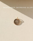 14k gold fill Birth Flower Necklace. Handmade in Eau Claire Wisconsin.