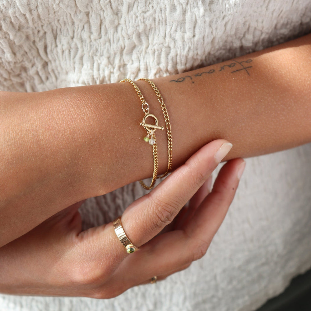 Birthstone Toggle Bracelet