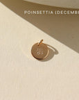 14k gold fill Birth Flower Necklace. Handmade in Eau Claire Wisconsin.