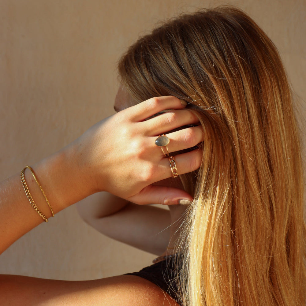 Ember Moonstone Ring