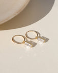 Euphoria Hoops — 14K gold fill earrings that shimmer with soft light, lightweight, modern, and perfect for layering or everyday wear