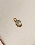 Oval Gemstone Charm