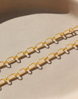 14k gold fill Brooklyn chain, everyday necklace, minimal necklace. Handmade in Eau Claire Wisconsin.