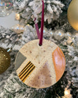 Abstract Round Ornament by Curious Clay