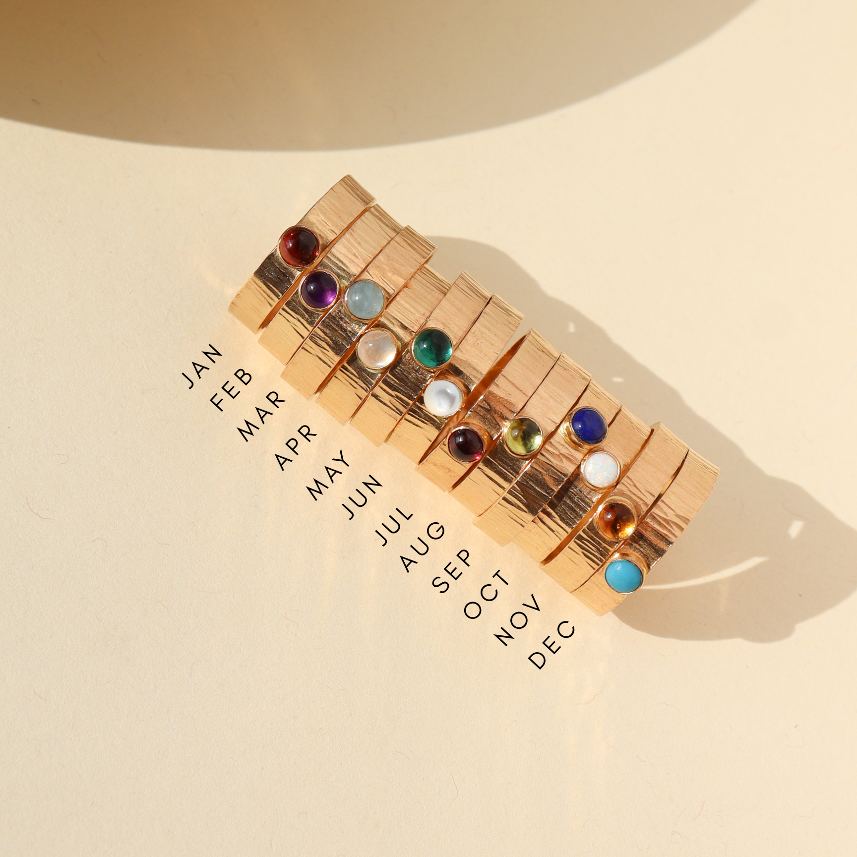 Sunrise Birthstone Ring