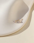 Quinn Stud Earrings. Sterling Silver or 14k Gold Fill. Token Jewelry, handmade, hypoallergenic and waterproof.