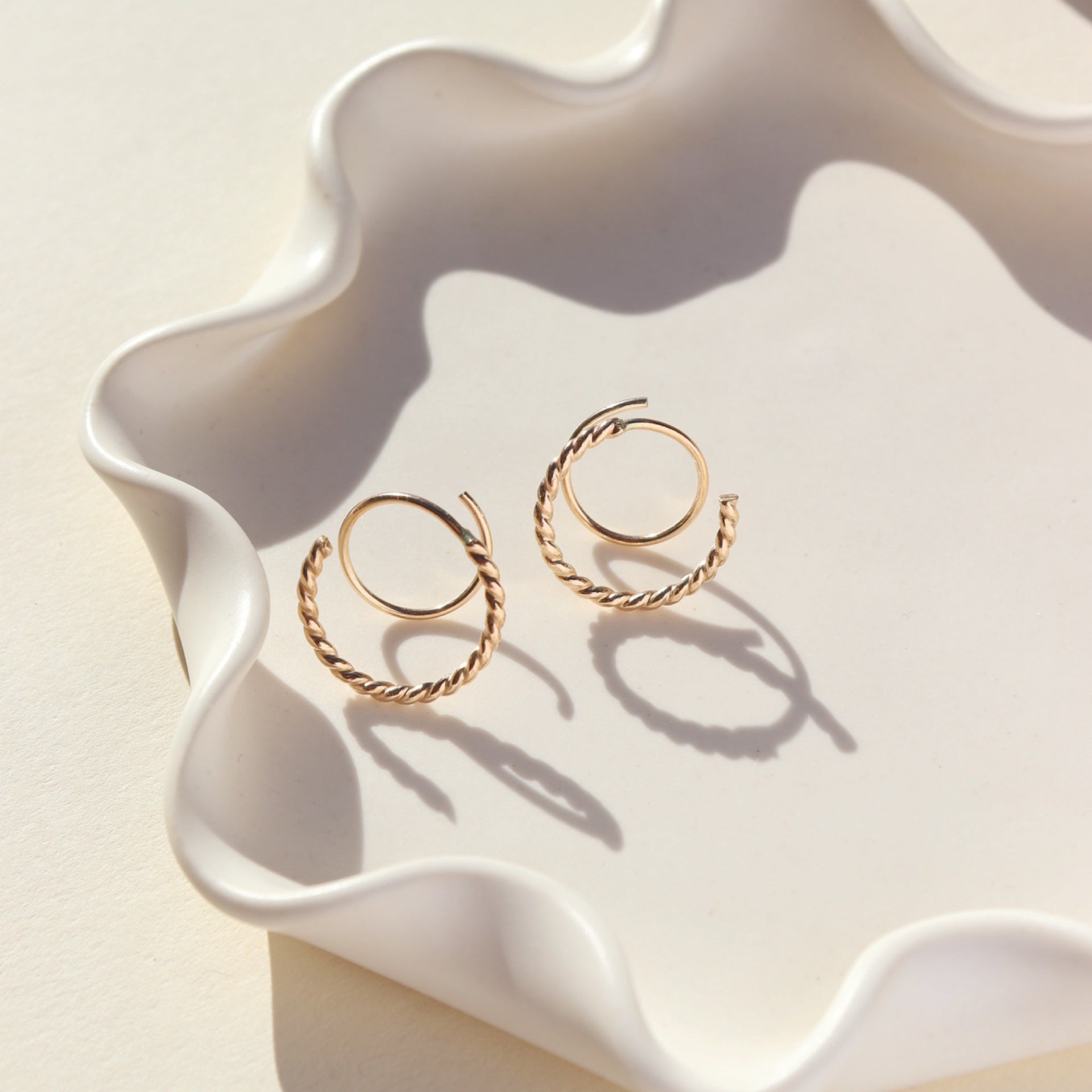 Spiral Twists in 14k gold fill