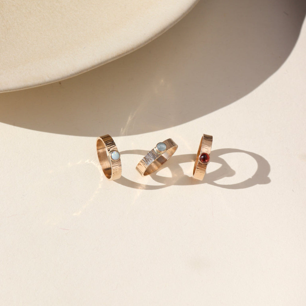 Sunrise Birthstone Ring
