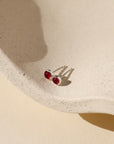 Red Garnet Studs
