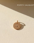 August birth flower charm in 14k gold fill