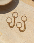 14k gold fill Demi Linked Hoops