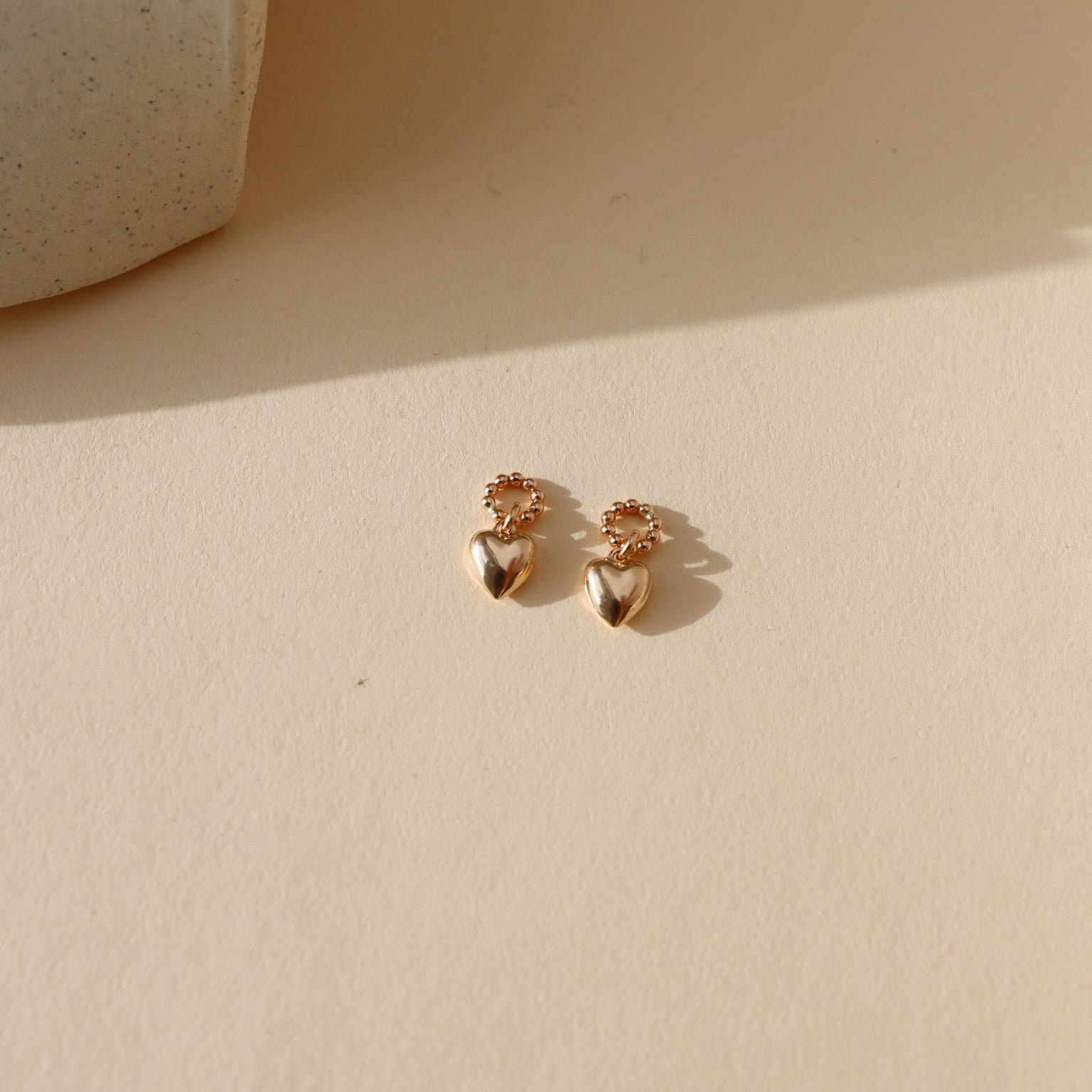 14k gold fill heart charm add in the sun