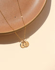 Birth Flower Necklace with Round Charm