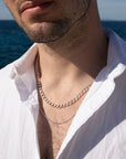 Model found wearing 925 sterling silver Alex chain pair with the la mer chain. 