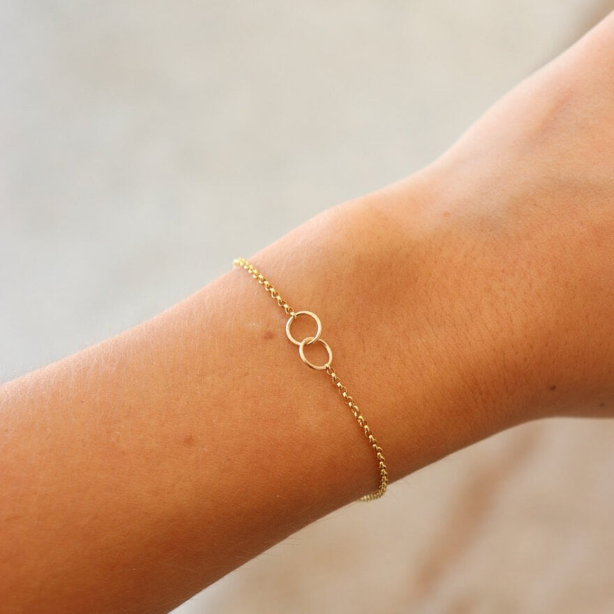 Linked friendship bracelet - Token Jewelry - Eau Claire Jewelry Store - Local Jewelry - Jewelry Gift - Women's Fashion - Handmade jewelry - Sterling Silver Jewelry - Gold filled jewelry - Jewelry store near me