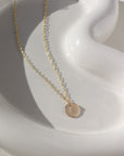 14k gold fill Birth Flower Necklace. Handmade in Eau Claire Wisconsin.