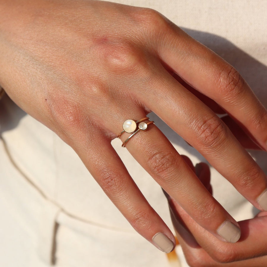 Moonstone Ring 6mm