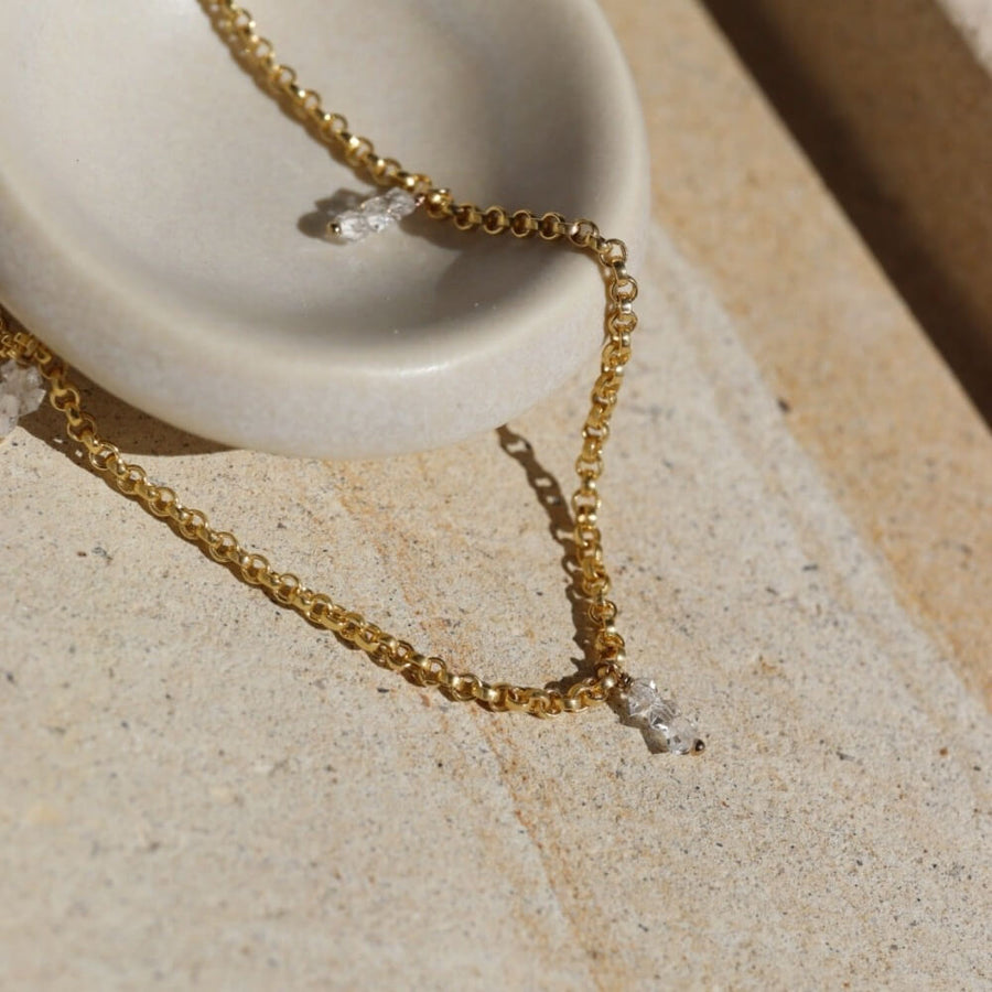 Herkimer Anklet - Token Jewelry