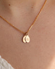 14k gold fill Birth Flower Necklace. Handmade in Eau Claire Wisconsin.