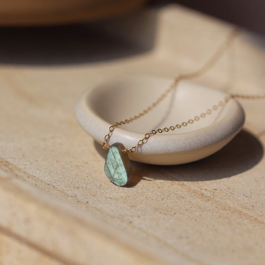 Labradorite Slice Necklace