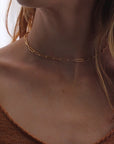 Chain Link Choker - Necklace - Token Jewelry - Eau Claire Jewelry Store - Local Jewelry - Jewelry Gift - Women's Fashion - Handmade jewelry - Sterling Silver Jewelry - Gold filled jewelry - Jewelry store near me